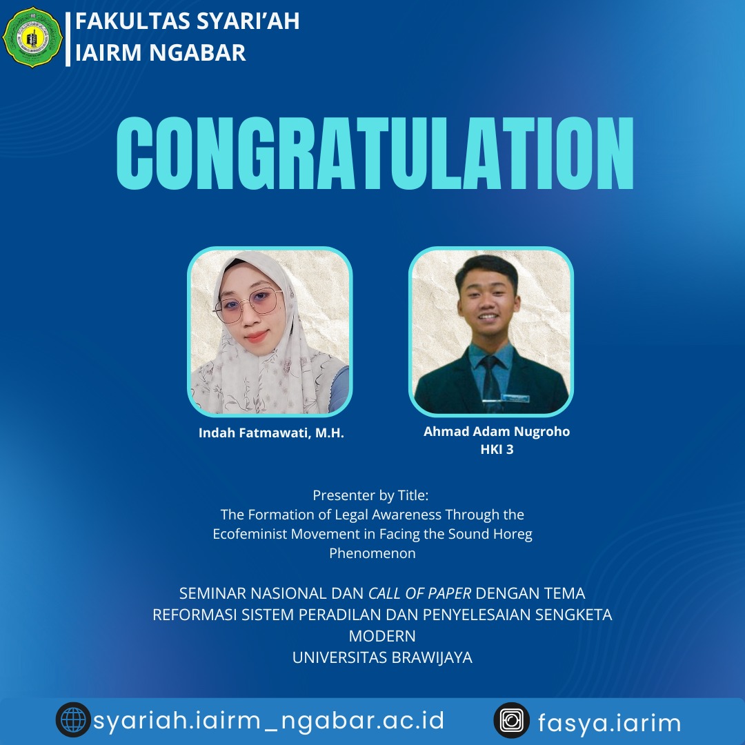 Dosen dan Mahasiswa Fakultas Syariah IAIRM Ngabar Kolaborasi dalam Seminar Nasional dan Call for Paper di Universitas Brawijaya Dosen dan Mahasiswa Fakultas Syariah IAIRM Ngabar Kolaborasi dalam Seminar Nasional dan Call for Paper di Universitas Brawijaya