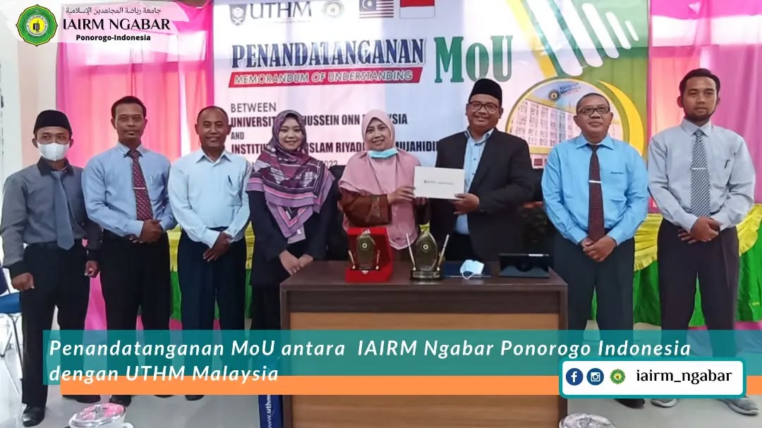 IAIRM Ngabar dan Universiti Tun Hussein Onn Malaysia Resmi Jalin Kerja Sama Internasional IAIRM Ngabar dan Universiti Tun Hussein Onn Malaysia Resmi Jalin Kerja Sama Internasional